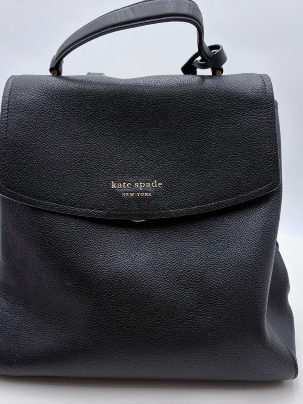 kate spade Black Leather Top-Handle Shoulder Bag